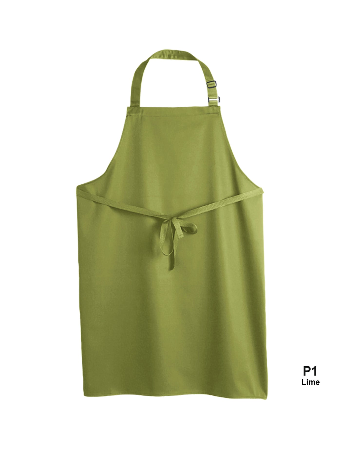 Multi-Coloured Recycled Bib Apron - Lime