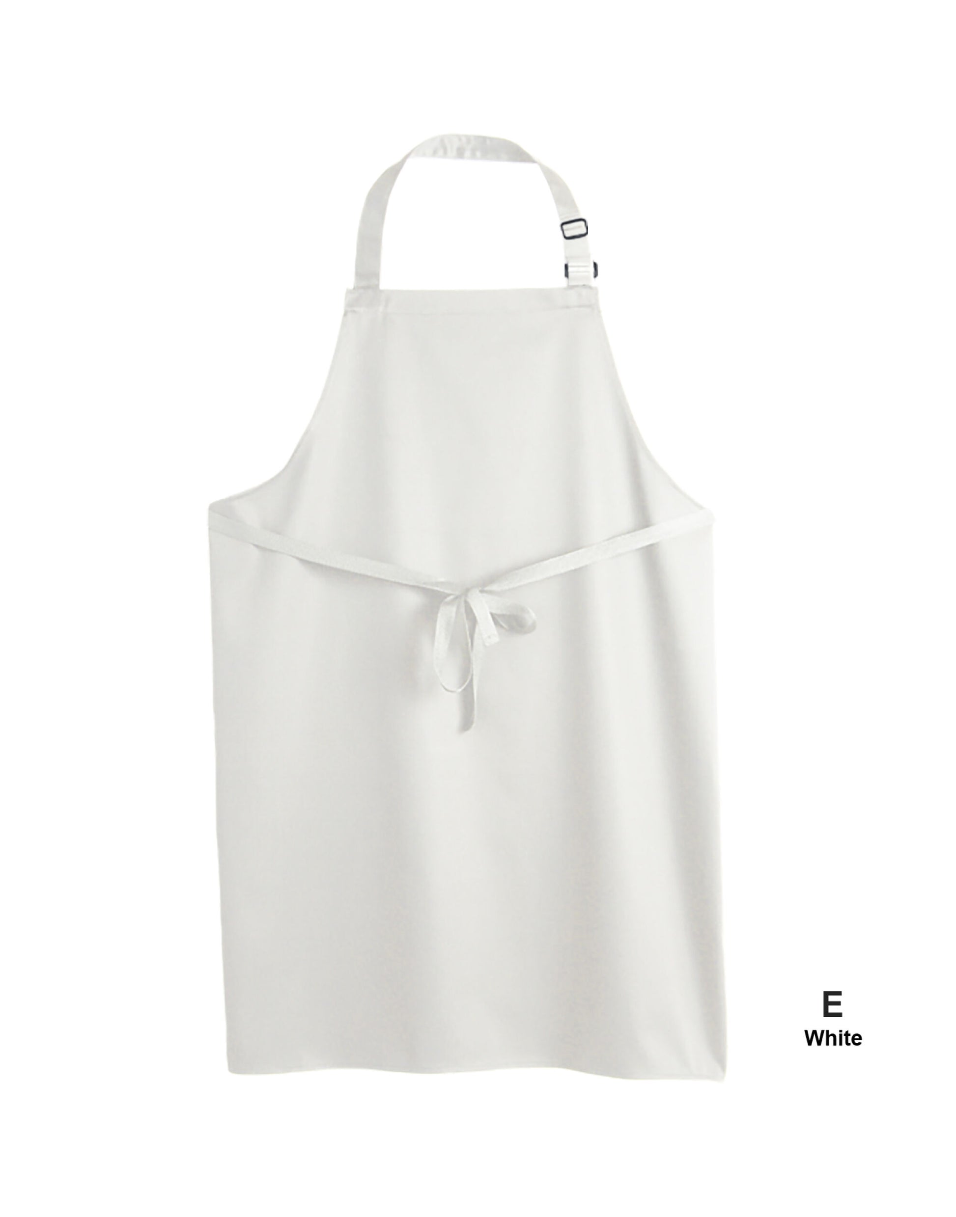 Multi-Coloured Recycled Bib Apron - White