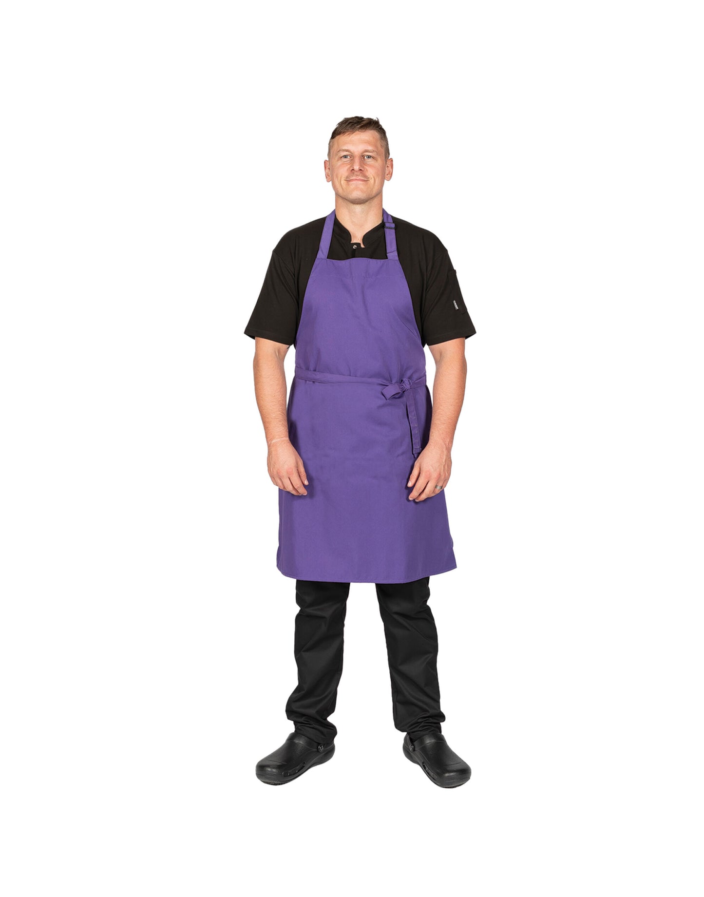 Multi-Coloured Recycled Bib Apron - Purple