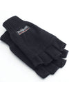 3M Thinsulate™ Half Finger Gloves - Black