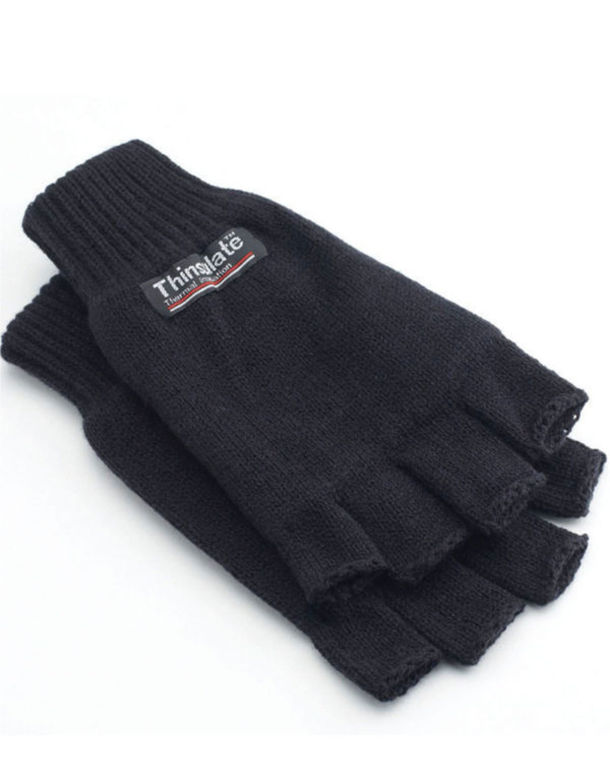 3M Thinsulate™ Half Finger Gloves - Black