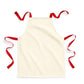 FairTrade Cotton Junior Apron - Natural/classic Red