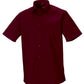 Men's Short Sleeve Fitted Stretch Shirt - Port