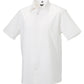 Men's Short Sleeve Fitted Stretch Shirt - White