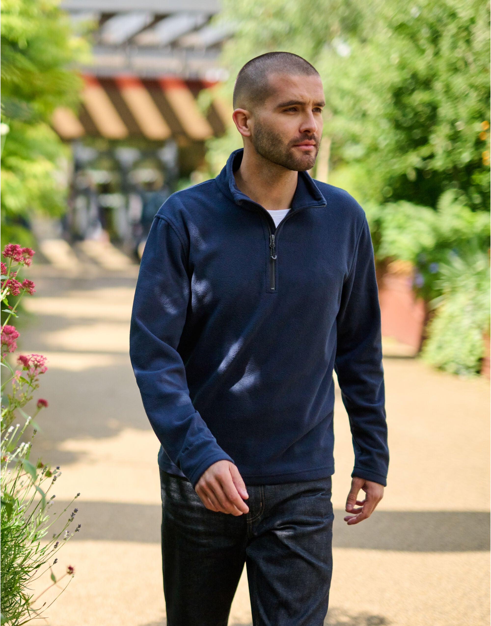 100% Recycled Half Zip Fleece