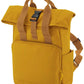 Recycled Mini Twin Handle Roll-Top Backpack - Mustard