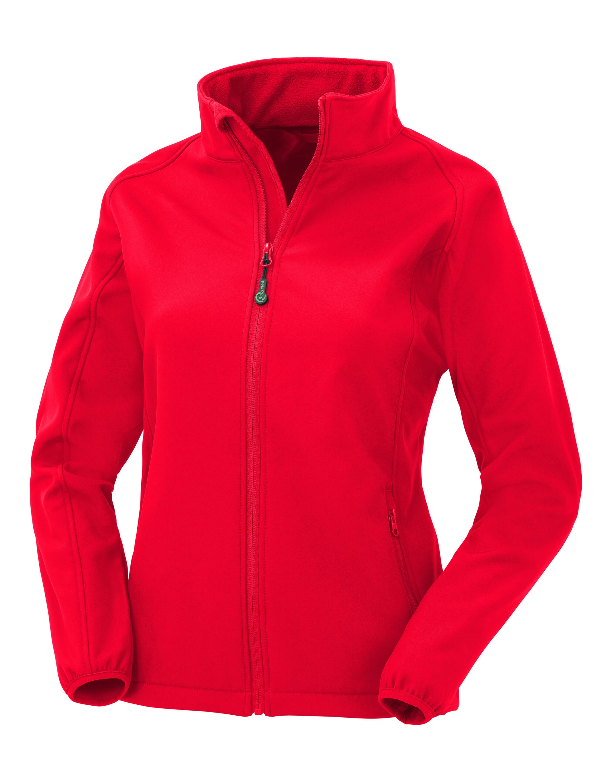 Ladies' Recycled 2-Layer Printable Softshell - Red