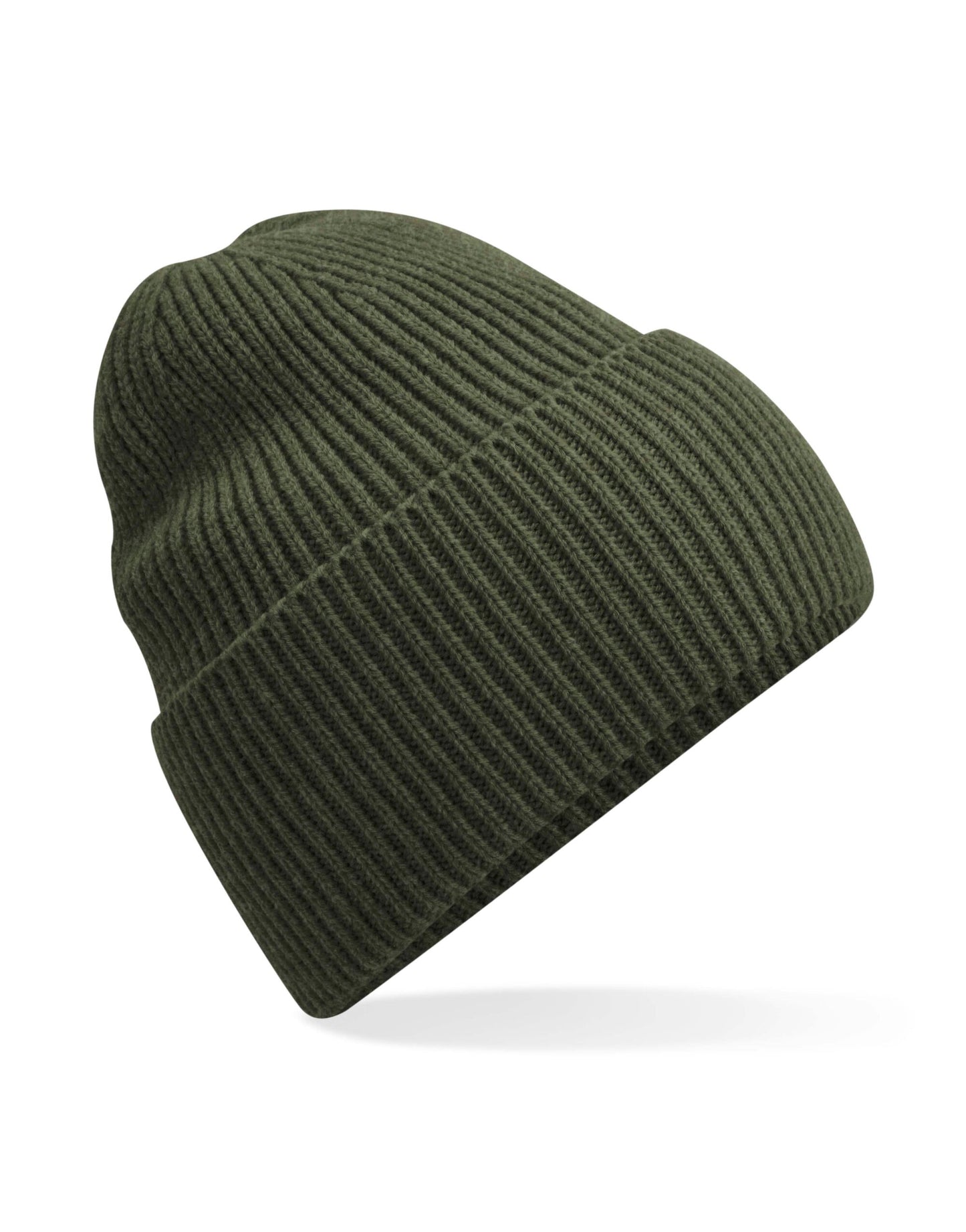 Oversized Cuffed Beanie - Olive