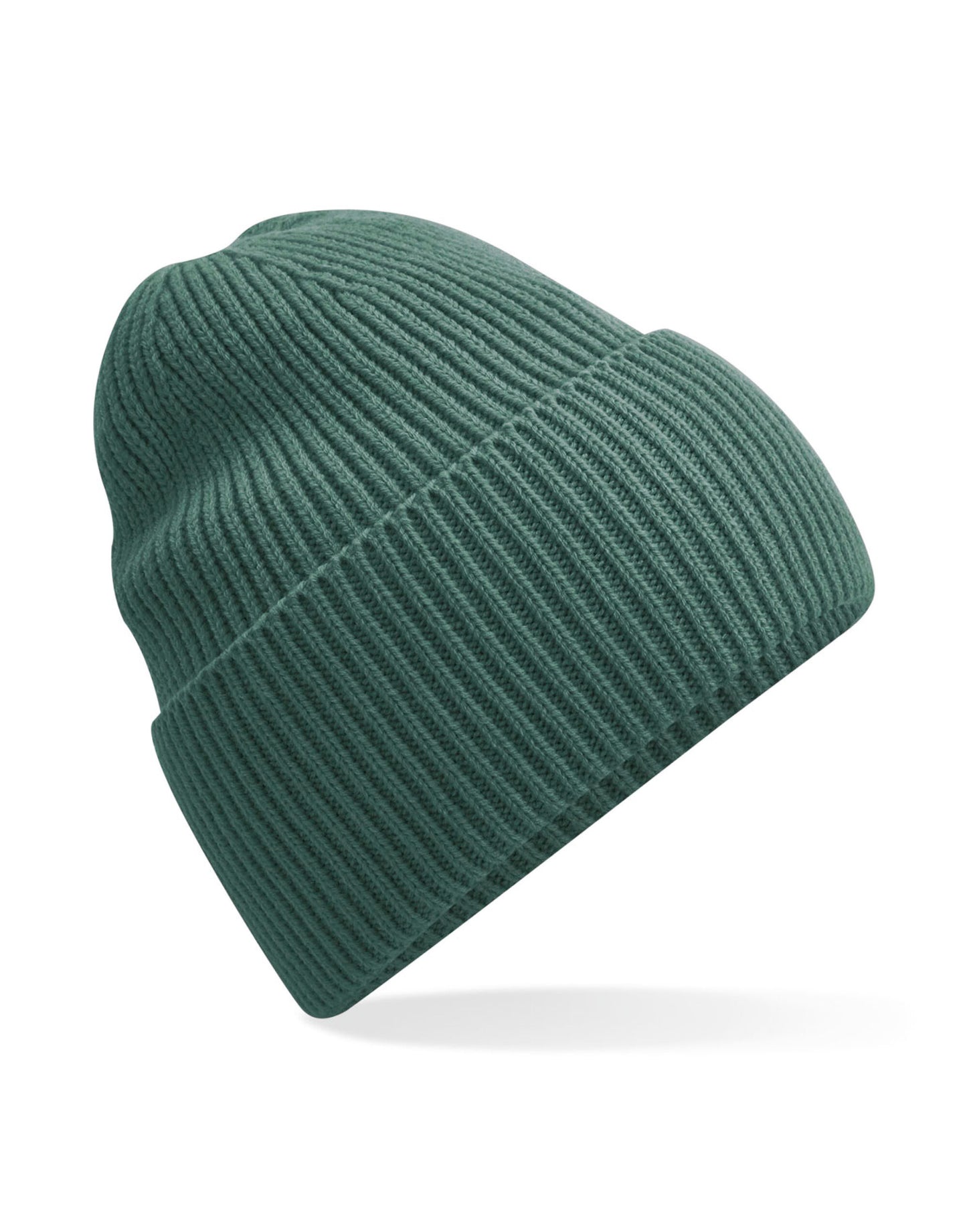 Oversized Cuffed Beanie - Marine Green