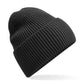 Oversized Cuffed Beanie - Charcoal