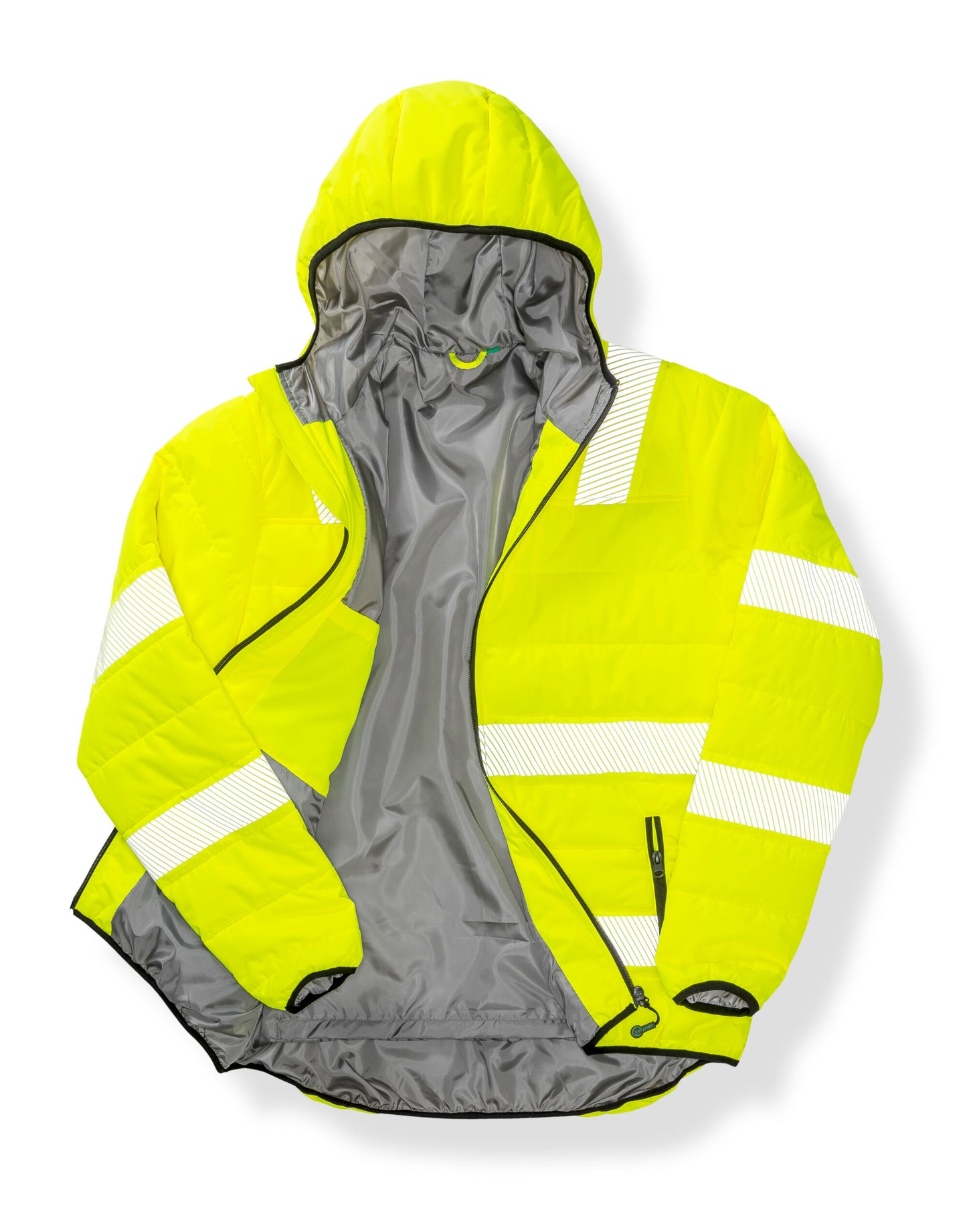 Recycled Ripstop Padded Safety Jacket - Fluoresent Yellow