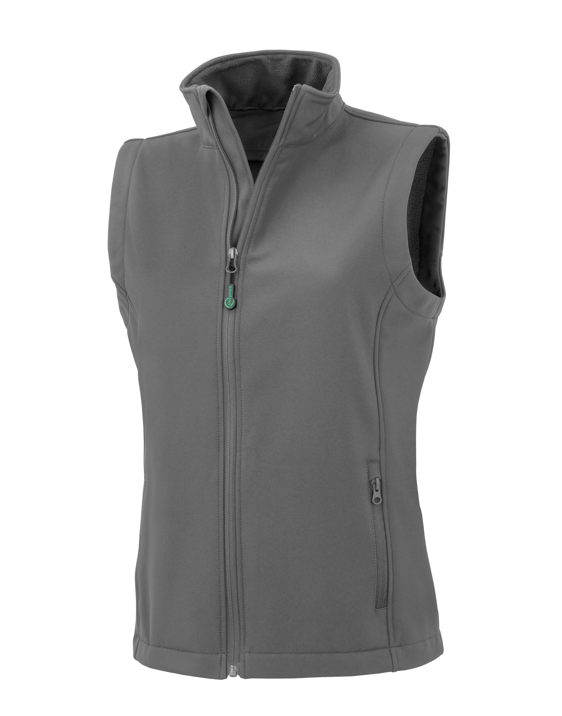 Ladies' Recycled 2-Layer Printable Softshell Bodywarmer - Workguard Grey
