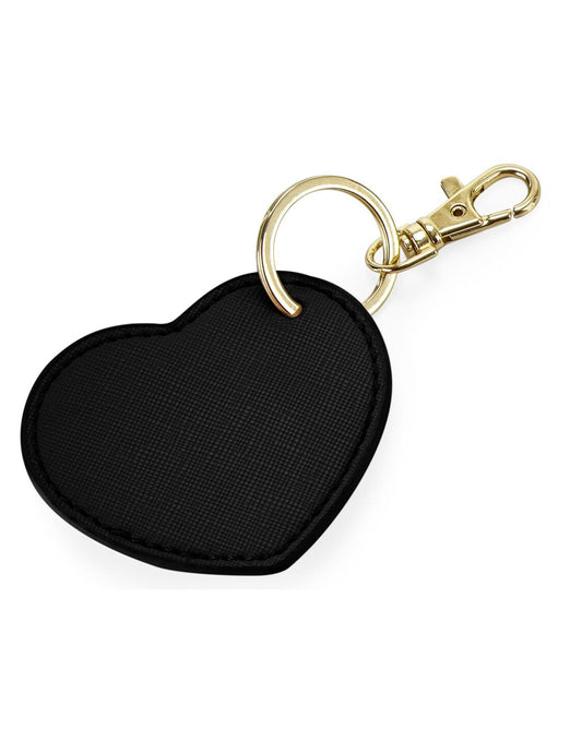 Boutique Heart Key Clip - Black