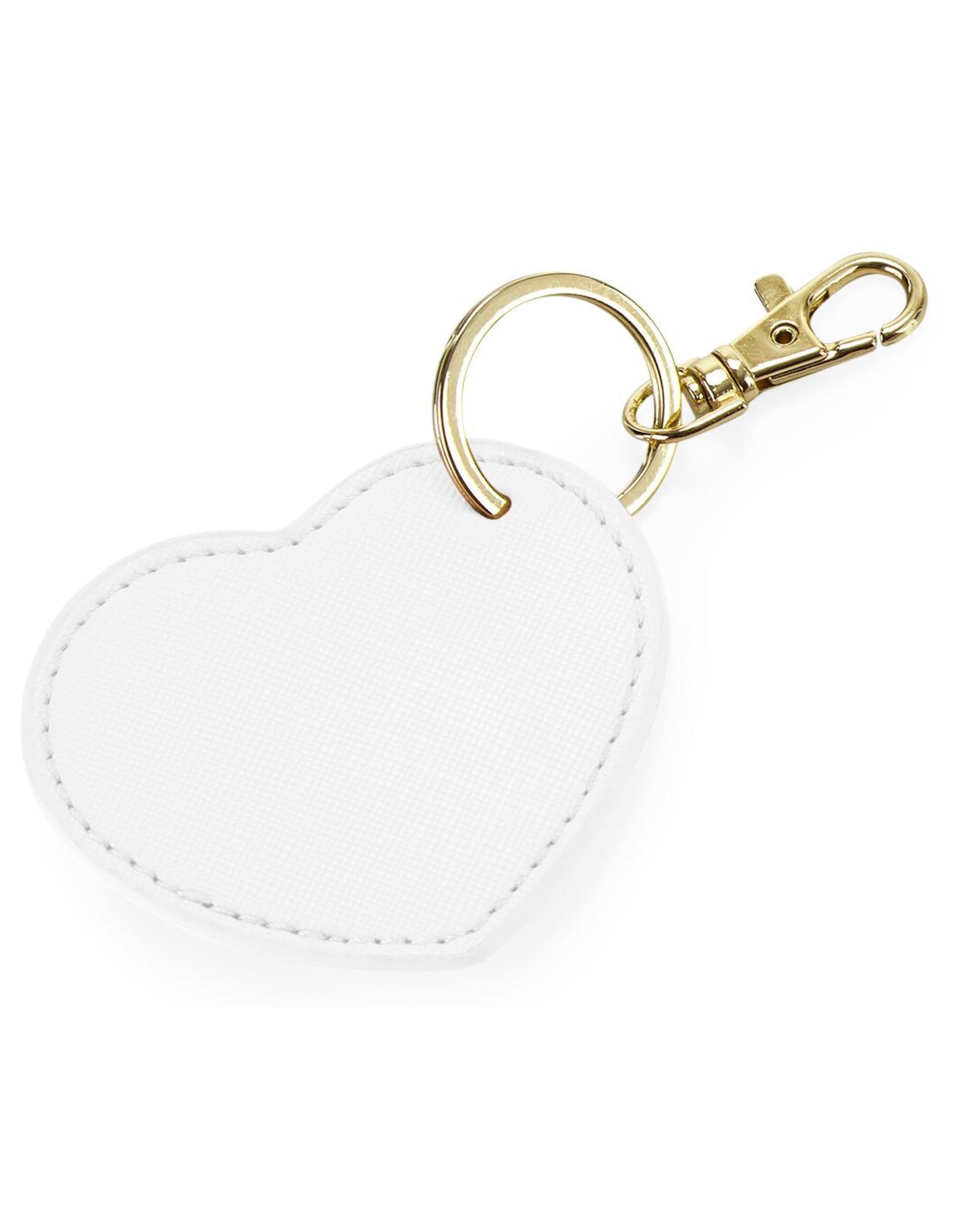 Boutique Heart Key Clip - Soft White