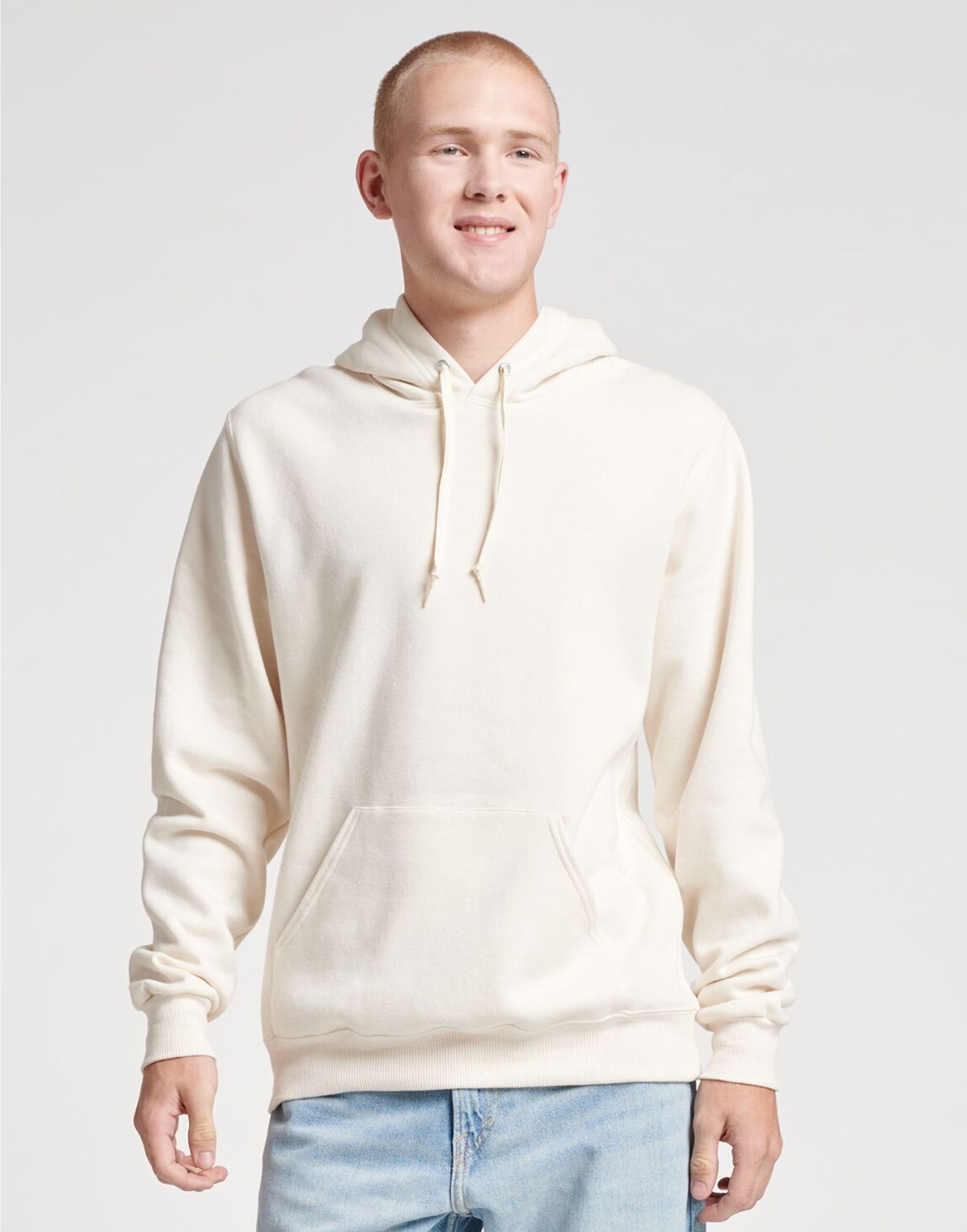 Eco Premium Hooded Sweatshirt - Sweet Cream Heather