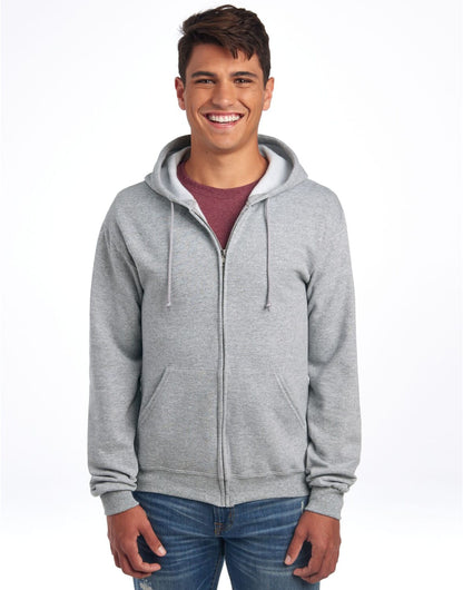 NuBlend® Full-Zip Hooded Sweat - Athletic Heather