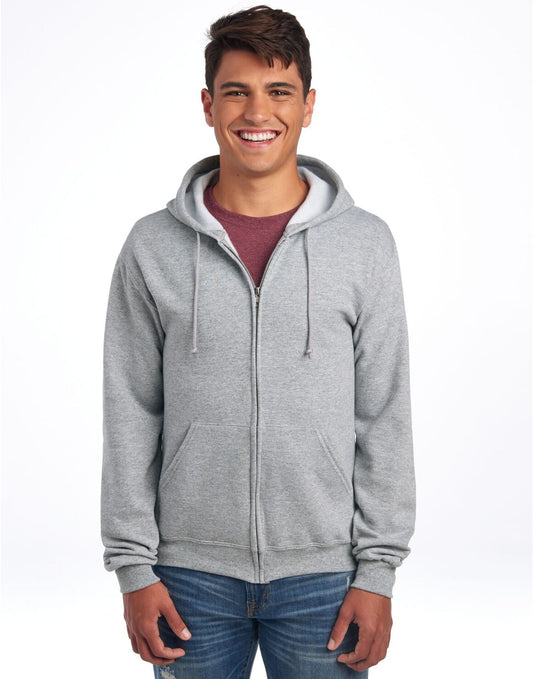 NuBlend® Full-Zip Hooded Sweat - Athletic Heather