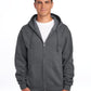 NuBlend® Full-Zip Hooded Sweat - Black Heather