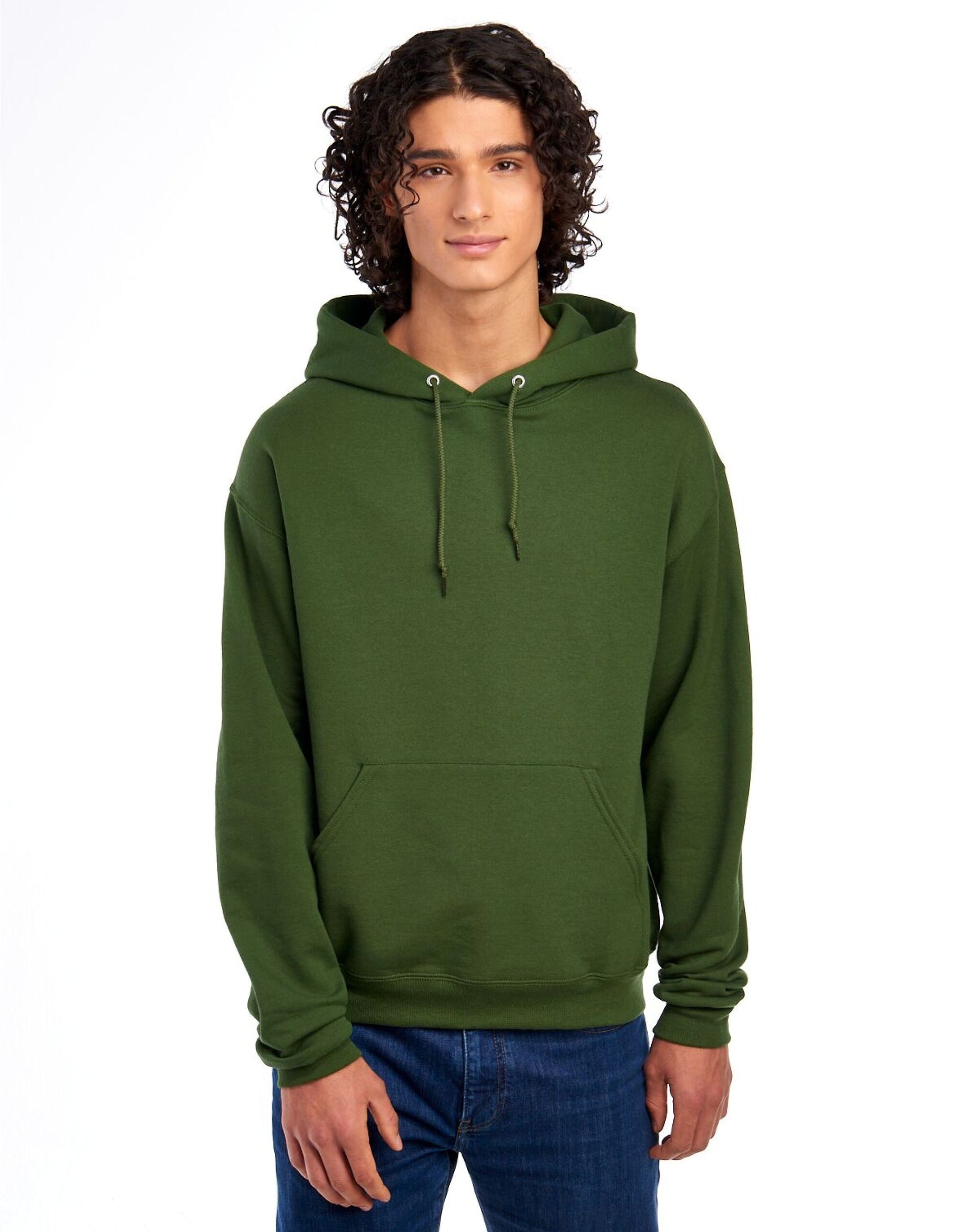 NuBlend® Hooded Sweatshirt - Military Green