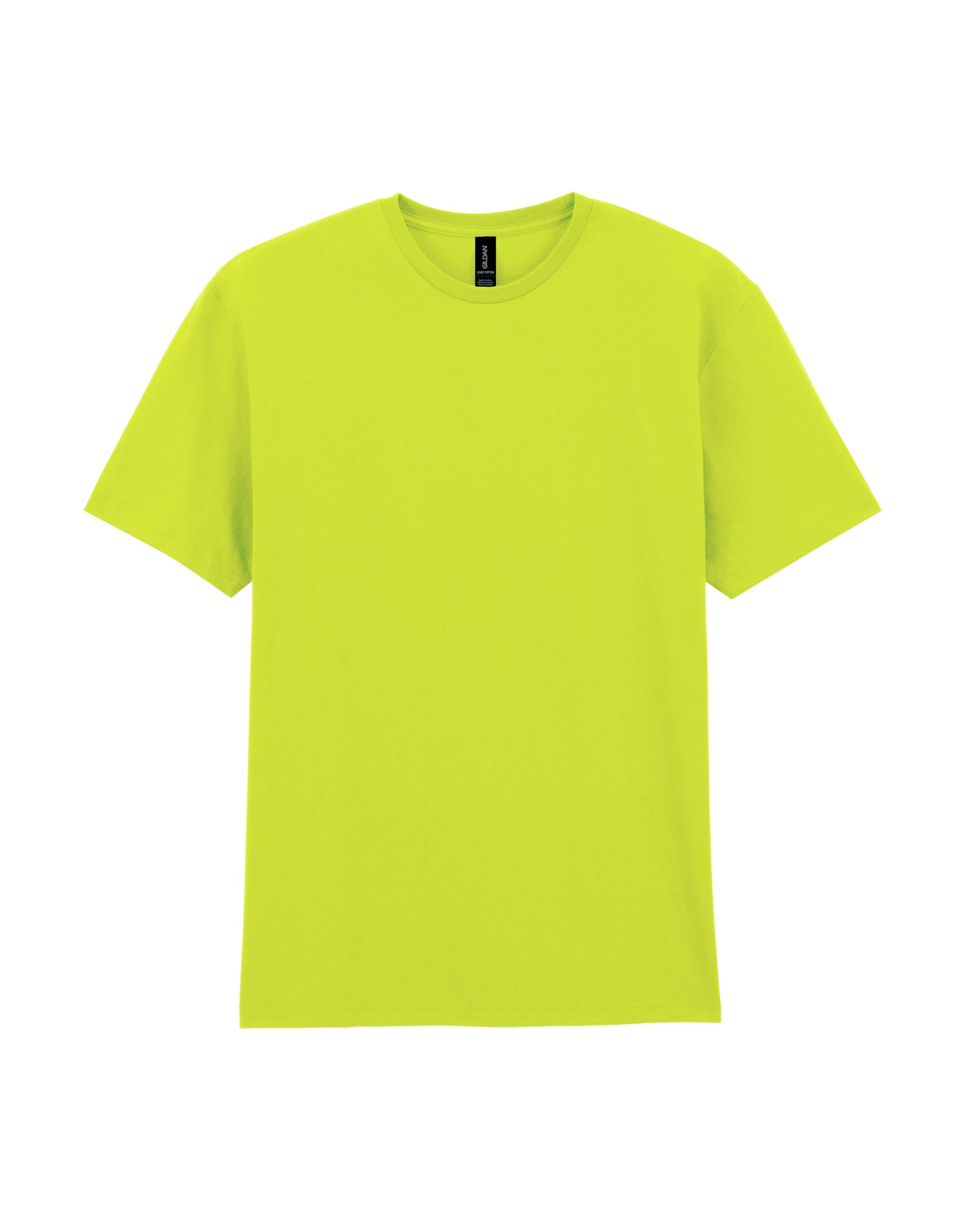 Light Cotton Adult T-Shirt - Safety Green