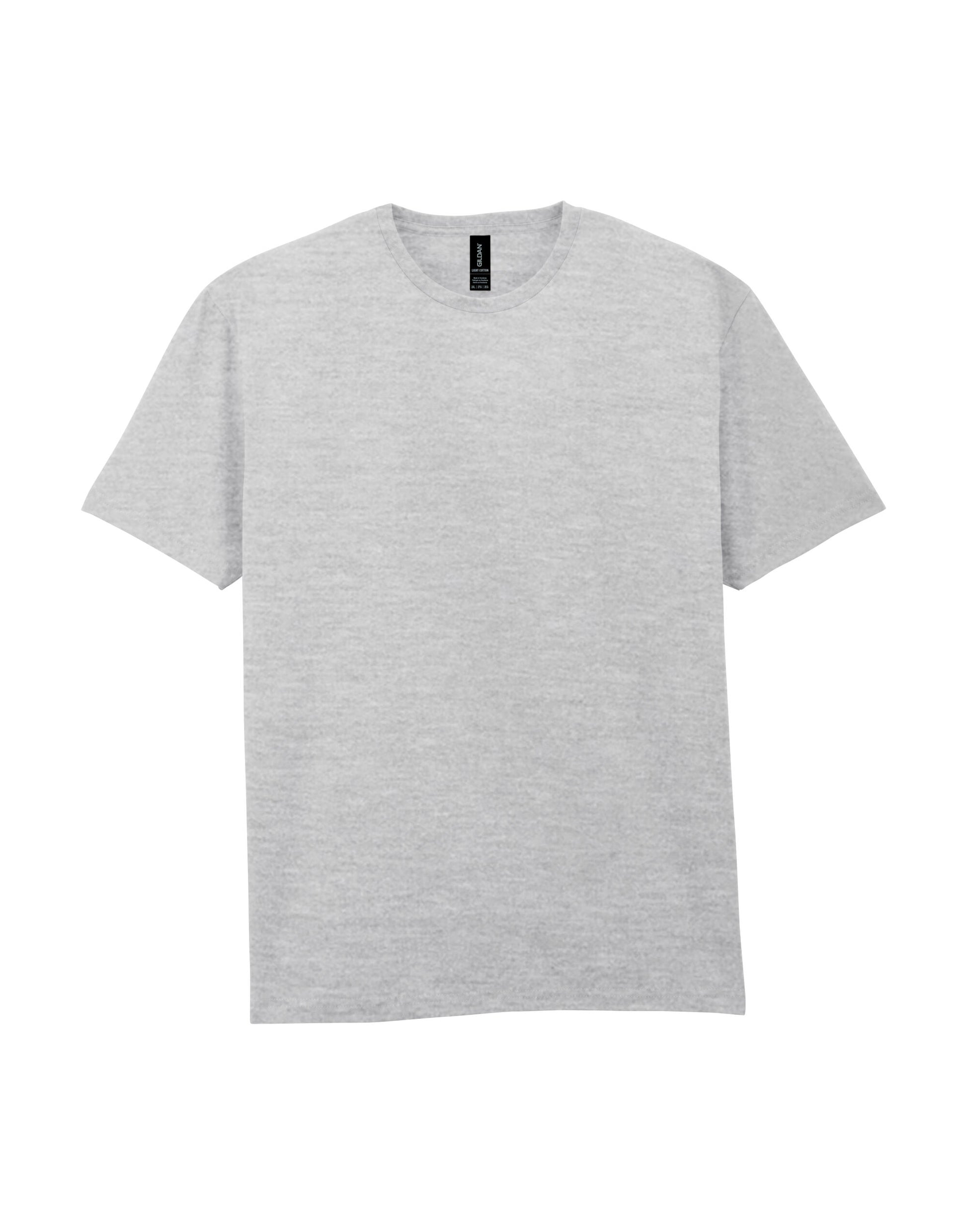 Light Cotton Adult T-Shirt - Ash Grey