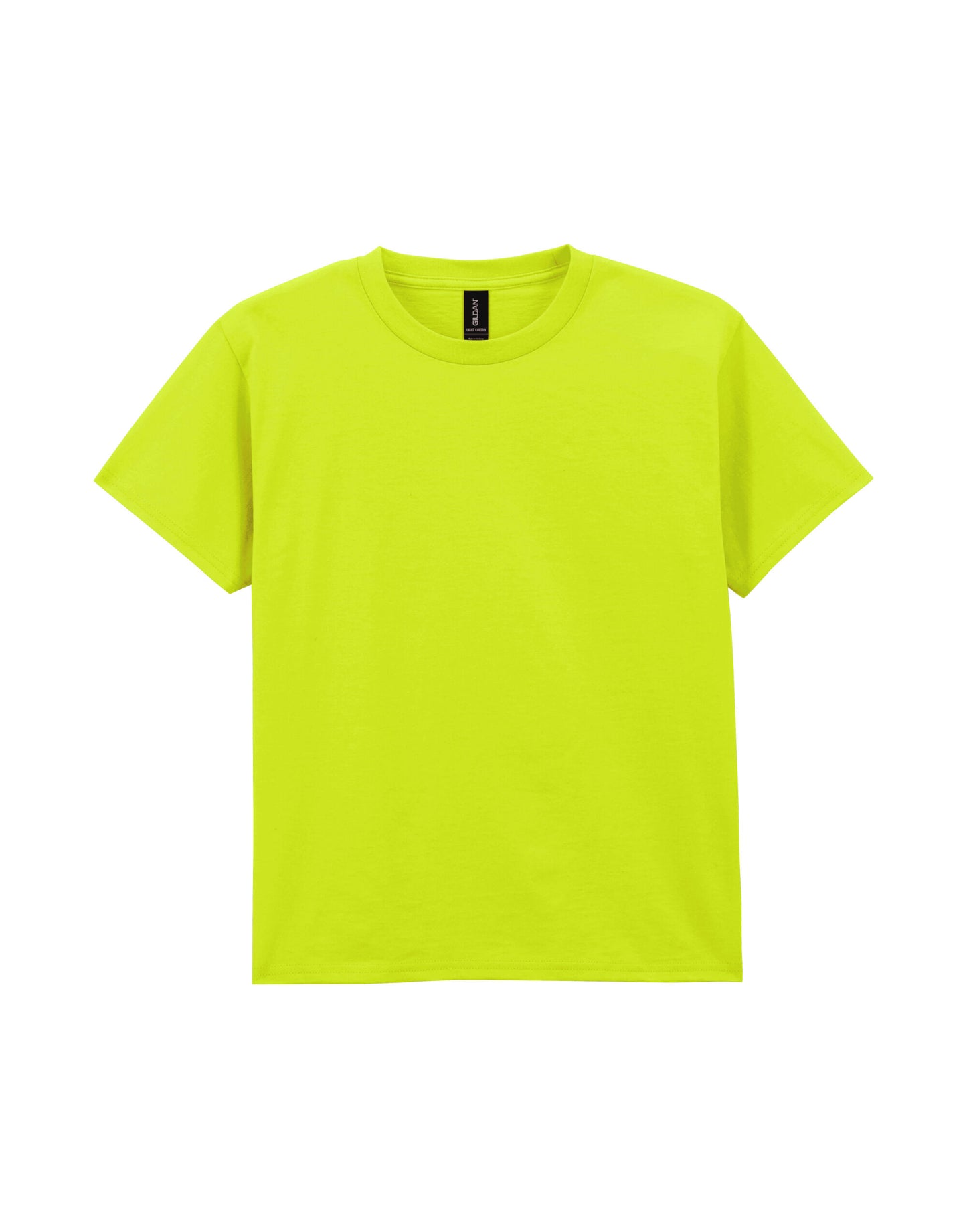 Light Cotton Youth T-Shirt - Safety Green