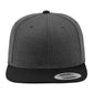 Two Tone Classic Snapback Cap - Charcoal/Black