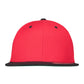 Two Tone Classic Snapback Cap - Red/Black