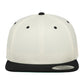 Two Tone Classic Snapback Cap - Natural/Black