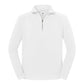 Iconic Premium Zip Neck Sweat - White