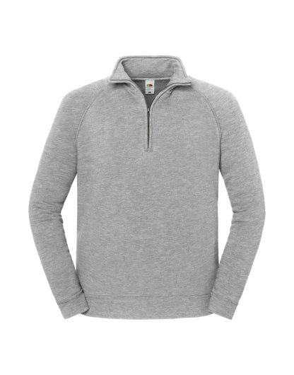 Iconic Premium Zip Neck Sweat - Athletic Heather