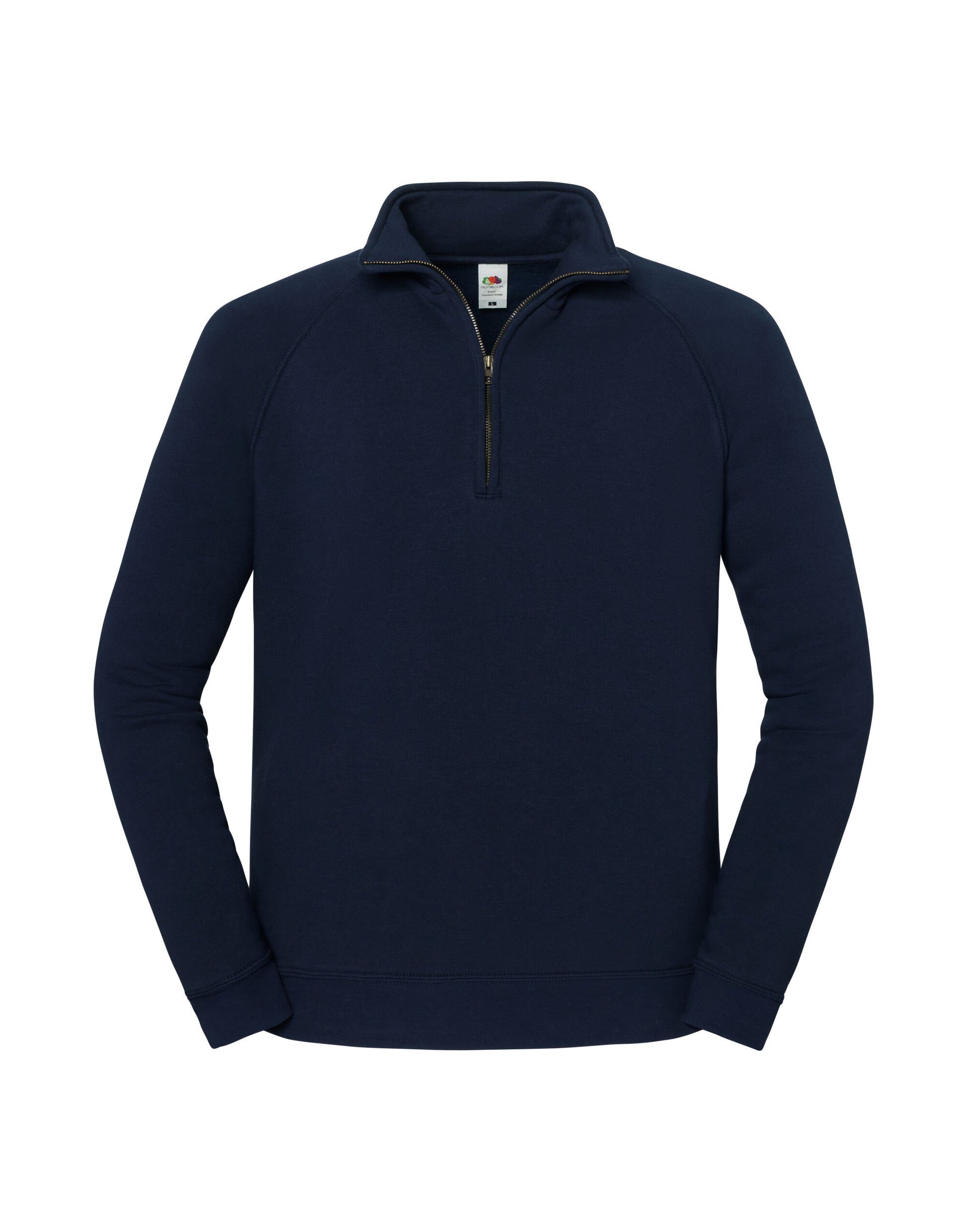Iconic Premium Zip Neck Sweat - Deep Navy