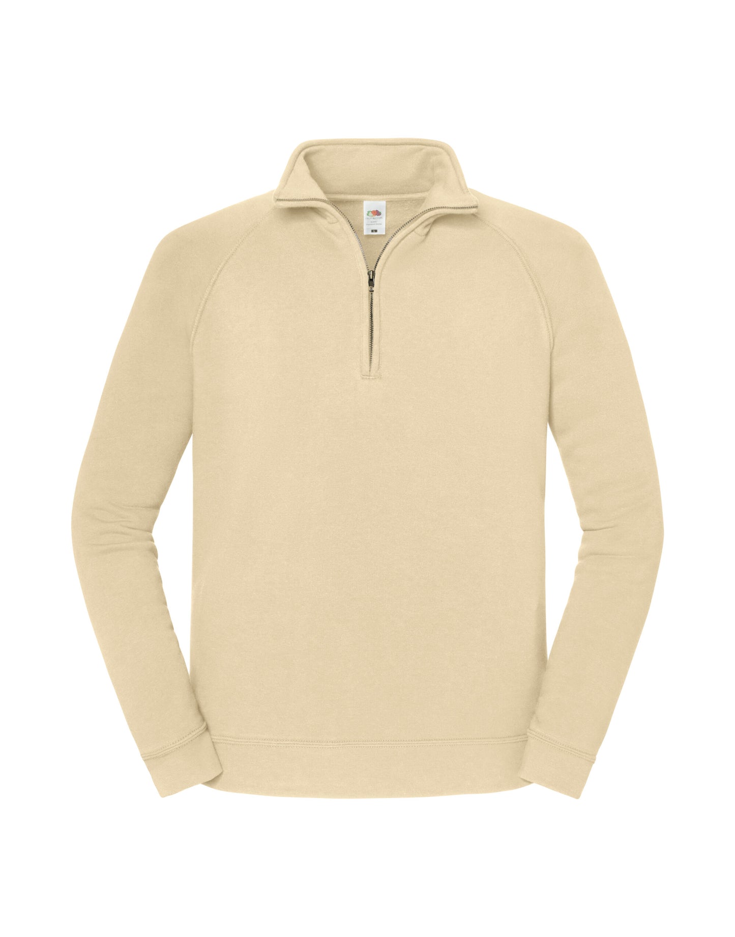 Iconic Premium Zip Neck Sweat - Desert Sand