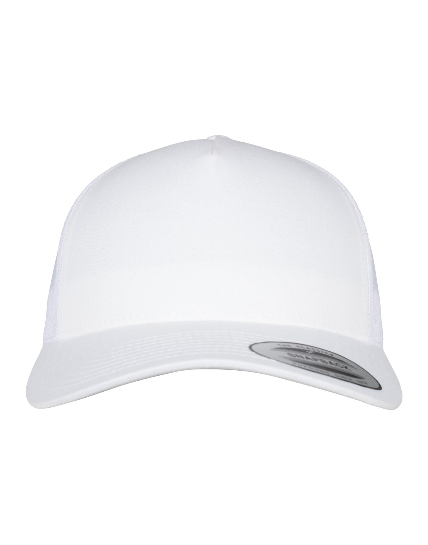 5 Panel Retro Trucker Cap - White