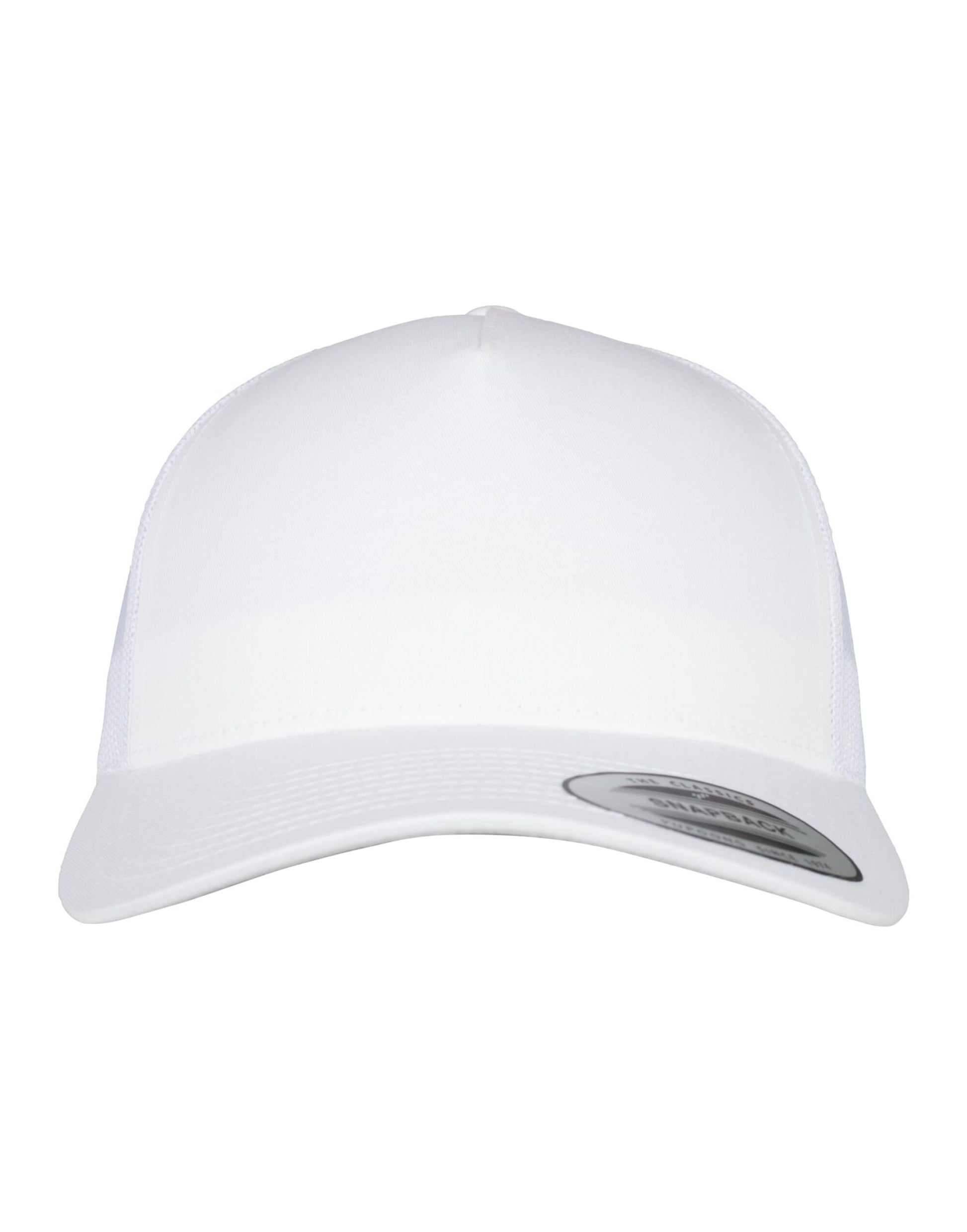 5 Panel Retro Trucker Cap - White