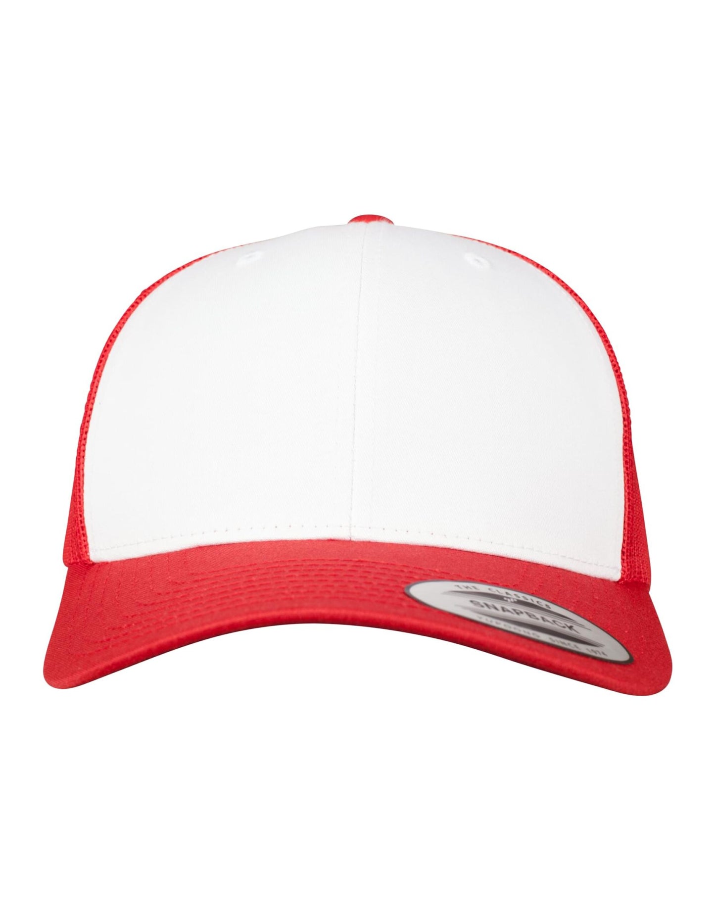 Retro Trucker Colored Front - Red/White/Red
