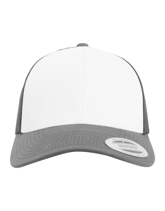 Retro Trucker Colored Front - Dark Grey/White/Dark Grey