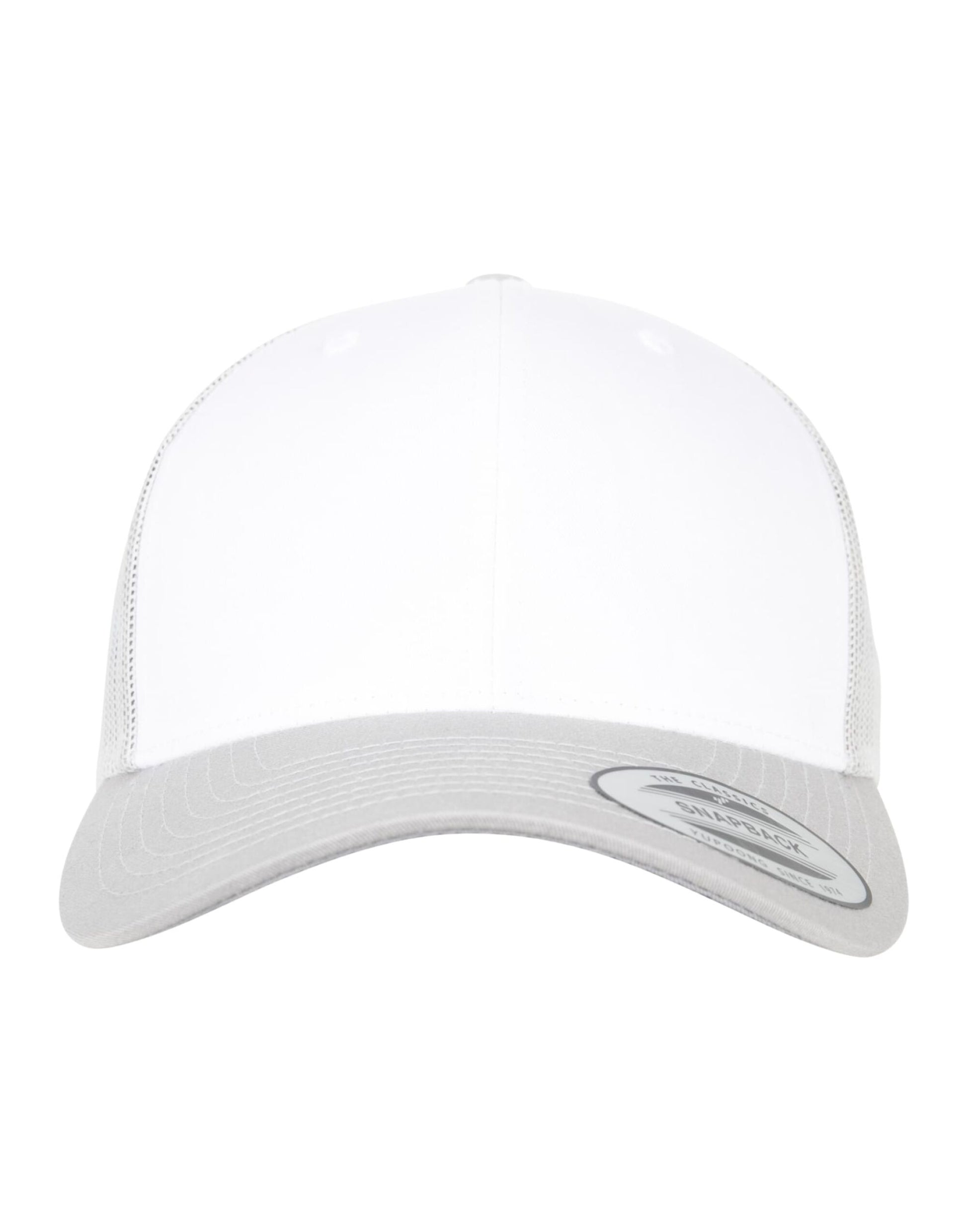 Retro Trucker Colored Front - Silver/White/Silver