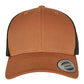 Retro Trucker Two Tone Cap - Caramel/Black