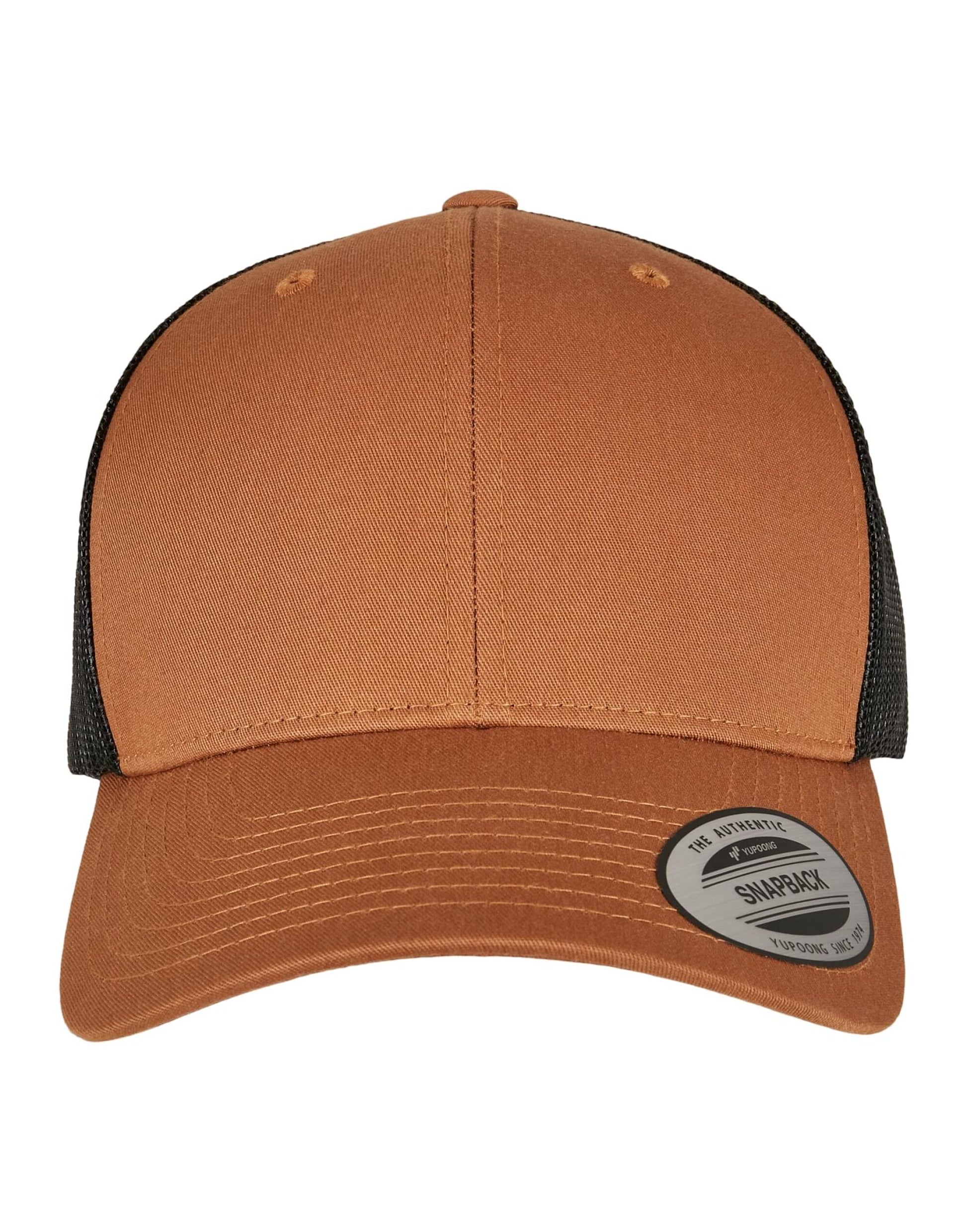 Retro Trucker Two Tone Cap - Caramel/Black