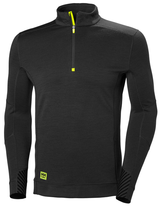 LIFA Base Layer Half Zip - Black