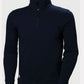 Classic Half Zip Sweatshirt - Navy Blue