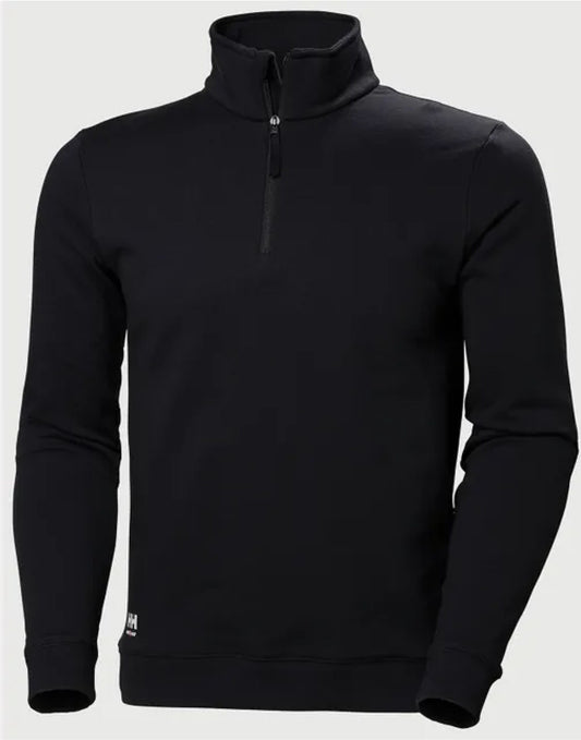 Classic Half Zip Sweatshirt - Black