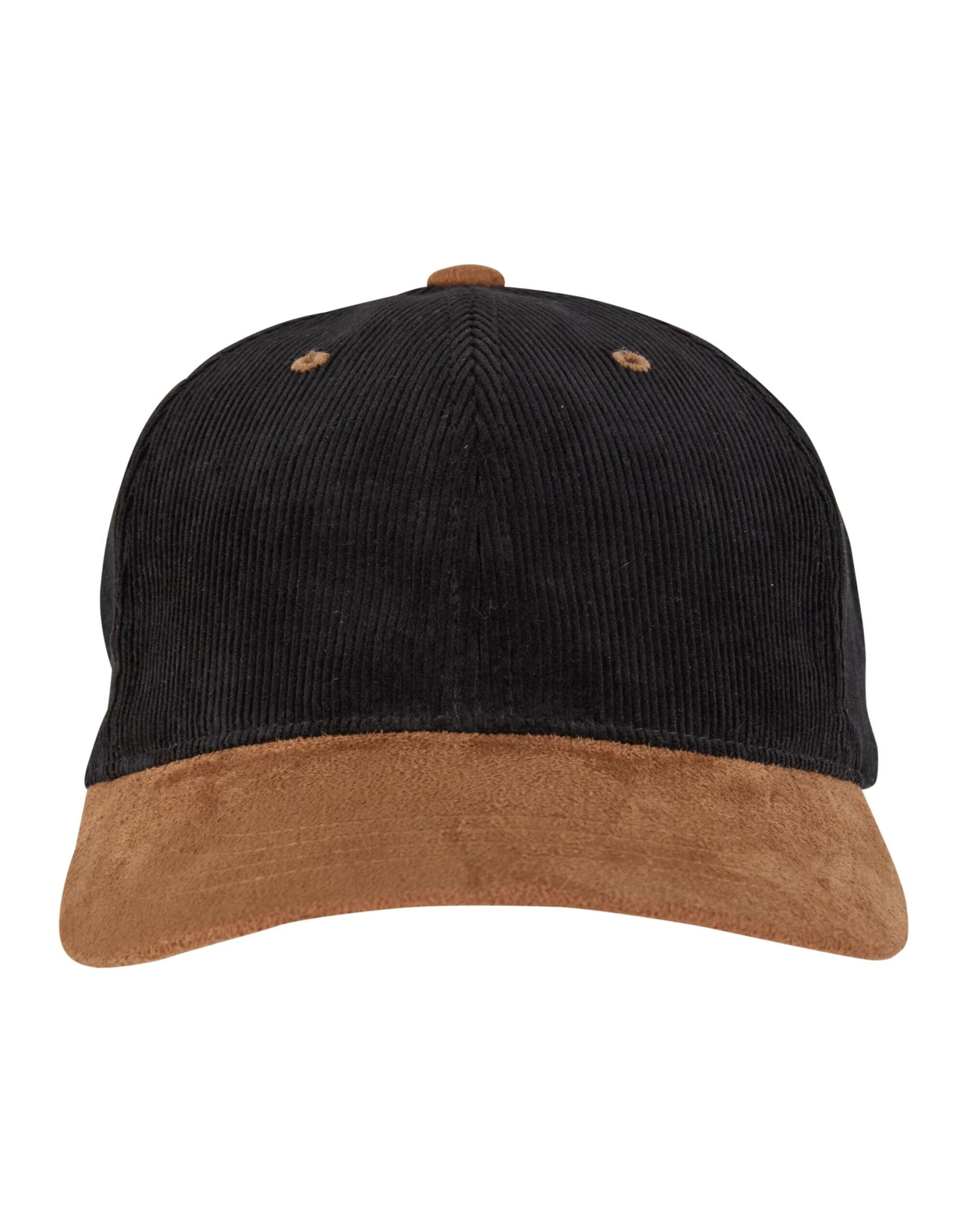 Corduroy Classic Suede Cap - Black/Caramel