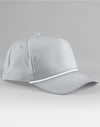 Rope Detail Golf Cap - Light Grey/White