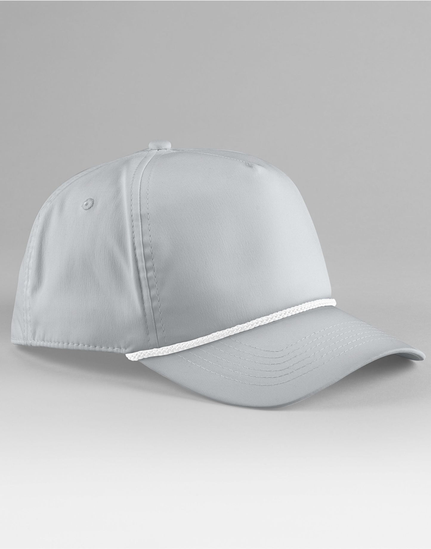 Rope Detail Golf Cap - Light Grey/White