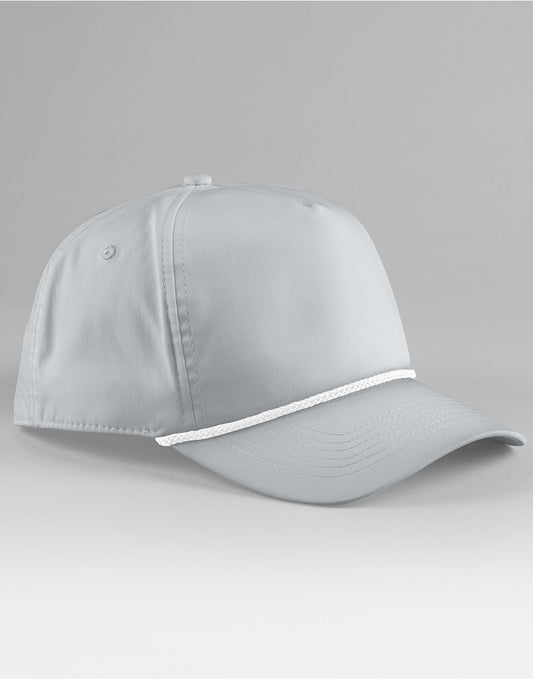 Rope Detail Golf Cap - Light Grey/White