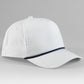Rope Detail Golf Cap - White/Navy