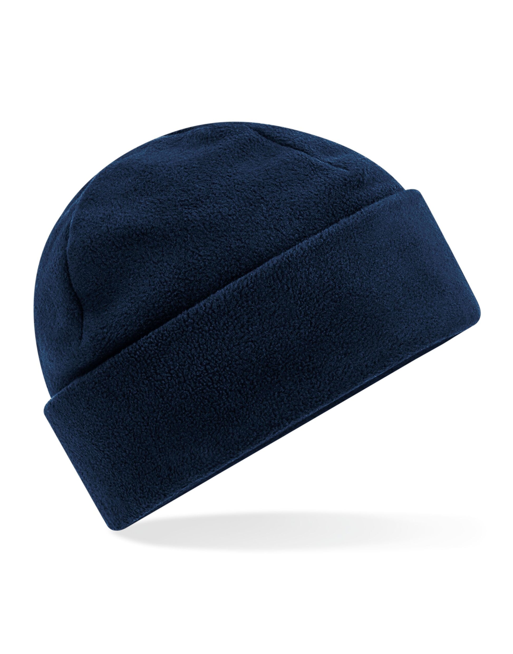 Recycled Fleece Cuffed Beanie - French Navy