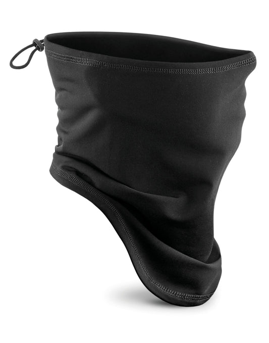 Junior Softshell Sports Tech Neck Warmer - Black